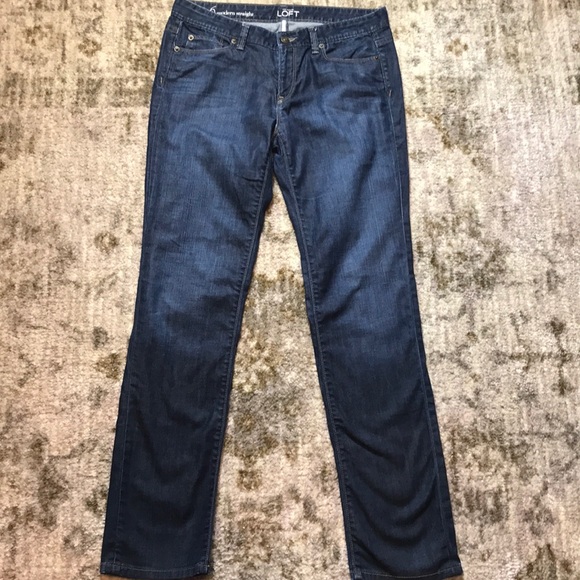 LOFT Denim - Ann Taylor LOFT straight JEANS